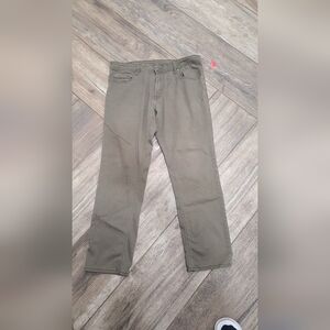 Buffalo David Bitton Men's Khaki Straight Jeans